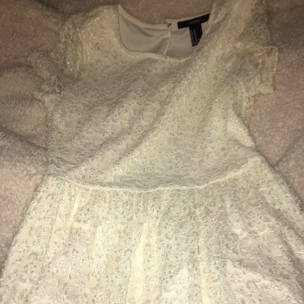 Forever 21 White Cream Lace Dress